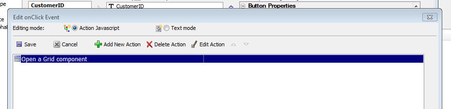 Action Javascript Editor